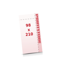 2 Perforationslinien  DIN Lang (98x210mm) Flugblätter mit bis zu  6 Druckfarben drucken einseitiger Online-Druck Flugblätter mit Perforierung