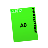  1 färbige Neonplakate  A0 (840x1188mm) einseitige Neonplakate