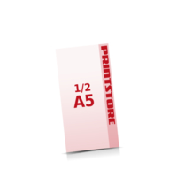  ½ A5 (74x210mm) Flugblätter mit bis zu  5 Druckfarben drucken einseitiger Online-Druck