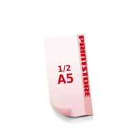  ½ A5 (74x210mm) Flugblätter mit bis zu  5 Druckfarben drucken beidseitiger Online-Druck