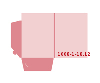  Stanzwerkzeug 1008-(1)-18.12 Mappen-Füllhöhe: 12mm Flügelmappen beidseitig drucken & stanzen