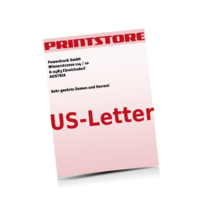  US-Letter (216x279mm) Personalisierung, Schwarz der Euroskala Digitaldruck Briefpapiere Digitaldruck 1- oder 4-färbig drucken einseitiger Druck einseitige Personalisierung