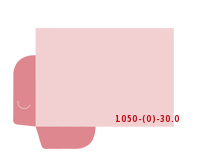 eingeklebte Visitenkarten Tasche Stanzwerkzeug 1050-(0)-30.0 Mappen-Füllhöhe: 0mm Flügelmappen beidseitig drucken & stanzen