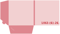 eingeklebte Visitenkarten Tasche Stanzwerkzeug 1063-(6)-26.6 Mappen-Füllhöhe: 6mm Flügelmappen beidseitig drucken & stanzen