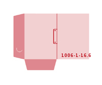 Stanzwerkzeug 1006-(1)-16.6 Mappen-Füllhöhe: 6mm Mappen beidseitig drucken stanzen & falten
