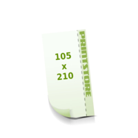 1 Perforationslinie  DIN Lang (105x210mm) Flyer mit bis zu  6 Druckfarben bedrucken beidseitiger Flyerdruck Flyer mit Perforierung