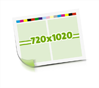 Druckbogen bedrucken  1-6 färbige Druckbogen ausgeschossener Druckbogen Bogenformat 720x1020mm beidseitig bedruckte Druckbogen