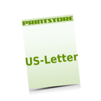  US-Letter (216x279mm) Geschäftspapiere mit bis zu  6 Druckfarben bedrucken einseitiger Druck