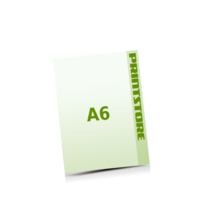  A6 (105x148mm) Flyer mit bis zu  6 Druckfarben bedrucken einseitiger Flyerdruck