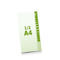  ½ A4 (105x297mm) Flyer mit bis zu  6 Druckfarben bedrucken einseitiger Flyerdruck