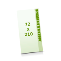 72x210mm Flyer mit bis zu  6 Druckfarben bedrucken einseitiger Flyerdruck