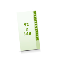 52x148mm Flyer mit bis zu  6 Druckfarben bedrucken einseitiger Flyerdruck