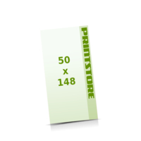50x148mm Flyer mit bis zu  6 Druckfarben bedrucken einseitiger Flyerdruck