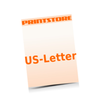  US-Letter (216x279mm) Briefpapiere mit bis zu  6 Druckfarben drucken einseitiger Druck