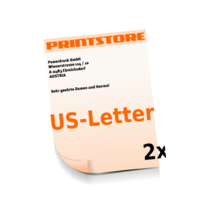  US-Letter (216x279mm) Personalisierung, Schwarz der Euroskala Briefpapiere mit bis zu  6 Druckfarben drucken beidseitiger Druck beidseitige Personalisierung
