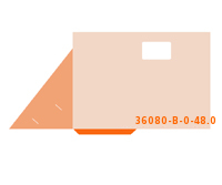 eingeklebte CD-ROM Tasche Stanzform 36080-B-(0)-48.0 Mappen-Füllhöhe: 0mm Mappen einseitig drucken & stanzen