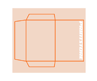 eingeklebte Visitenkarten Tasche individuelles Stanzform max. offenes Rohformat:  680x480mm Mappen einseitig drucken & stanzen