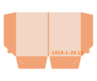 eingeklebte Visitenkarten Tasche Stanzform 1010-(1)-20.12 Mappen-Füllhöhe: 12mm Angebotsmappen einseitig drucken stanzen & falten