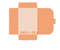 eingeklebte Visitenkarten Tasche Stanzform 1012-(1)-22.6 Mappen-Füllhöhe: 6mm Angebotsmappen einseitig drucken stanzen & falten