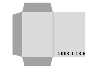 CD-ROM Papier-Taschen in die Mappen einkleben Stanzkontur 1003-(1)-13.6 Mappen-Füllhöhe: 6mm beidseitig bedruckte Mappen gestanzt & gefaltet