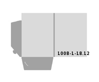 Dreiecks PP-Taschen in die Mappen einkleben Stanzkontur 1008-(1)-18.12 Mappen-Füllhöhe: 12mm beidseitig bedruckte Mappen gestanzt & gefaltet