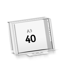 Microwellkarton 40 Blatt per Seminarblock einseitig bedruckter Seminarblock 