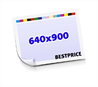 Druckform  1-6 färbige Schöndrucke nutzenmontierter Standbogen Bogenformat 640x900mm einseitig bedruckte Plano-Druckbogen 