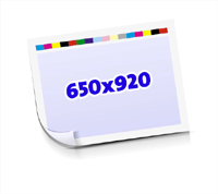 Sammelform  1-6 färbige Schöndrucke nutzenmontierter Standbogen Bogenformat 650x920mm einseitig bedruckte Planobogen