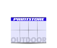  1-5 färbige Outdoorplakate 16/1 Großflächenplakat (2380x3360mm)  8 Plakate  A0 überlappend plakatiert einseitige Großflächenplakate