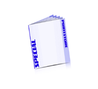 Sonder-Klebefalz Prospekt  10 Seiten  A4 (210x297mm)   4 färbiger Prospektdruck