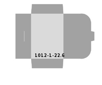 Stanzform 1012-(1)-22.6 Mappen-Füllhöhe: 6mm einseitig bedruckte, gestanzte Mappen