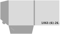 Треугольниковые ПП-Карманы вклеены в фирменные папки Контур высечки 1063-(6)-26.6 Фирменные папки-склейка: 6mm одностранично напечатана, высечка Фирменные папки