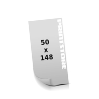 50x148mm  1-6 färbiger Online-Druck Euroskala, HKS-Schmuckfarben oder Pantone-Schmuckfarben beidseitig bedruckte Flugblätter