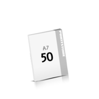 50 Blatt per Block einseitig bedruckter Schreibblock