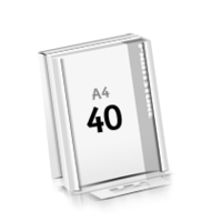 Microwellkarton 40 Blatt per Block einseitig bedruckter Seminarblock 