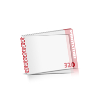  Imagebroschüren drucken  16 Seiten bis  320 Seiten Imagebroschüren mit Drahtkammbindung PVC-Frontblatt oder PVC-Endblatt (1 Blatt PVC) Drahtkamm links Querformat