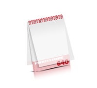  Imagebroschüren drucken  324 Seiten bis  640 Seiten Imagebroschüren mit Drahtkammbindung PVC-Frontblatt und PVC-Endblatt (2 Blätter PVC) Drahtkamm oben Hochformat