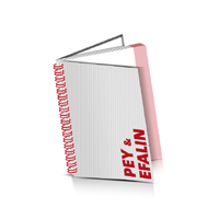  Hardcover Kataloge drucken Efalin oder Pey Buchüberzug Drahtkammbindung Hochformat