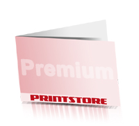  Premium-Klappvisitenkarten drucken einseitig bedruckte Premium-Klappvisitenkarten Office-Drucksorten