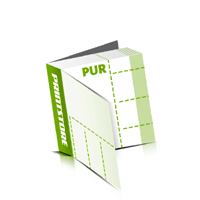  Perforierte Couponhefte bedrucken  4 Seiten Umschlag  4 Perforationslinien PUR-Klebebindung