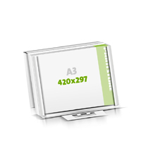  Schreibtisch-Unterlagen bedrucken Microwellkarton Schreibtisch-Unterlagen  A3  quer (420x297mm)