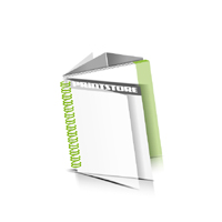  Zeitschriften bedrucken  1 PVC Titelblatt und  1 PVC Endblatt Deck-Blatt  2 Seiten Schluss-Blatt  4 Seiten Zeitschriften mit Wire-O Bindung Draht-Kamm links Quadratformat