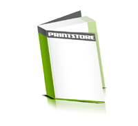  Flexocover-Bücher bedrucken Papier Buchüberzug bedruckter Vorsatz & Nachsatz gerader Buchrücken Fadenheftung Buchdruck im Hochformat