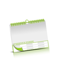  Fotokalender bedrucken OHNE Kalenderdeckblatt Kalenderblätter beidseitiger Druck Wire-O Bindungen Kalenderdruck im Querformat