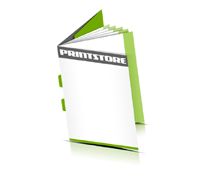  Prospekte bedrucken  6 Seiten Umschlag Rückendrahtheftung  2 Drahtklammern Hochformat