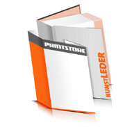  Hardcover Bücher drucken Kunstleder Deckeleinband bedruckter Vorsatz & Nachsatz gerader Buchrücken Fadenheftung Buchdruck im Hochformat