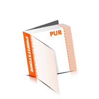  Perforierte Gutscheinhefte drucken  4 Seiten Umschlag  1 Perforationslinie PUR-Klebebindung