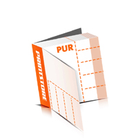  Perforierte Gutscheinhefte drucken  4 Seiten Umschlag  5 Perforationslinien PUR-Klebebindung