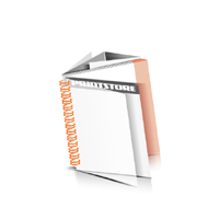  Preislisten drucken  1 PVC Titel-Blatt und  1 PVC End-Blatt Deck-Blatt  2 Seiten Schluss-Blatt  6 Seiten Preislisten mit Wire-O Bindung Drahtkamm links Quadratformat