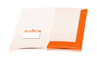  Angebotsmappen drucken stanzen & falten Visitenkarten-Taschen Einseitige Angebotsmappen geschlossen A4 Überformat